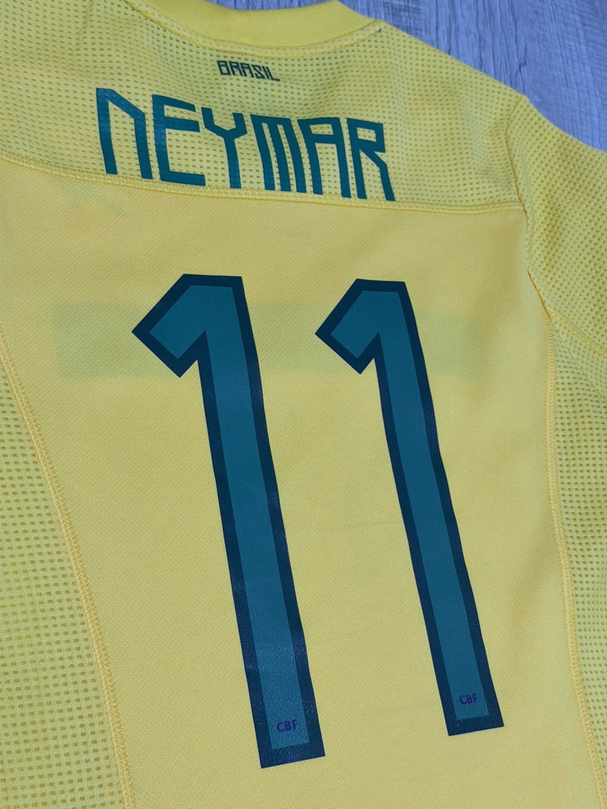 Nike Authentic Neymar Brazil Jersey Player Version RARE Size US S / EU 44-46 / 1 - 5 Thumbnail
