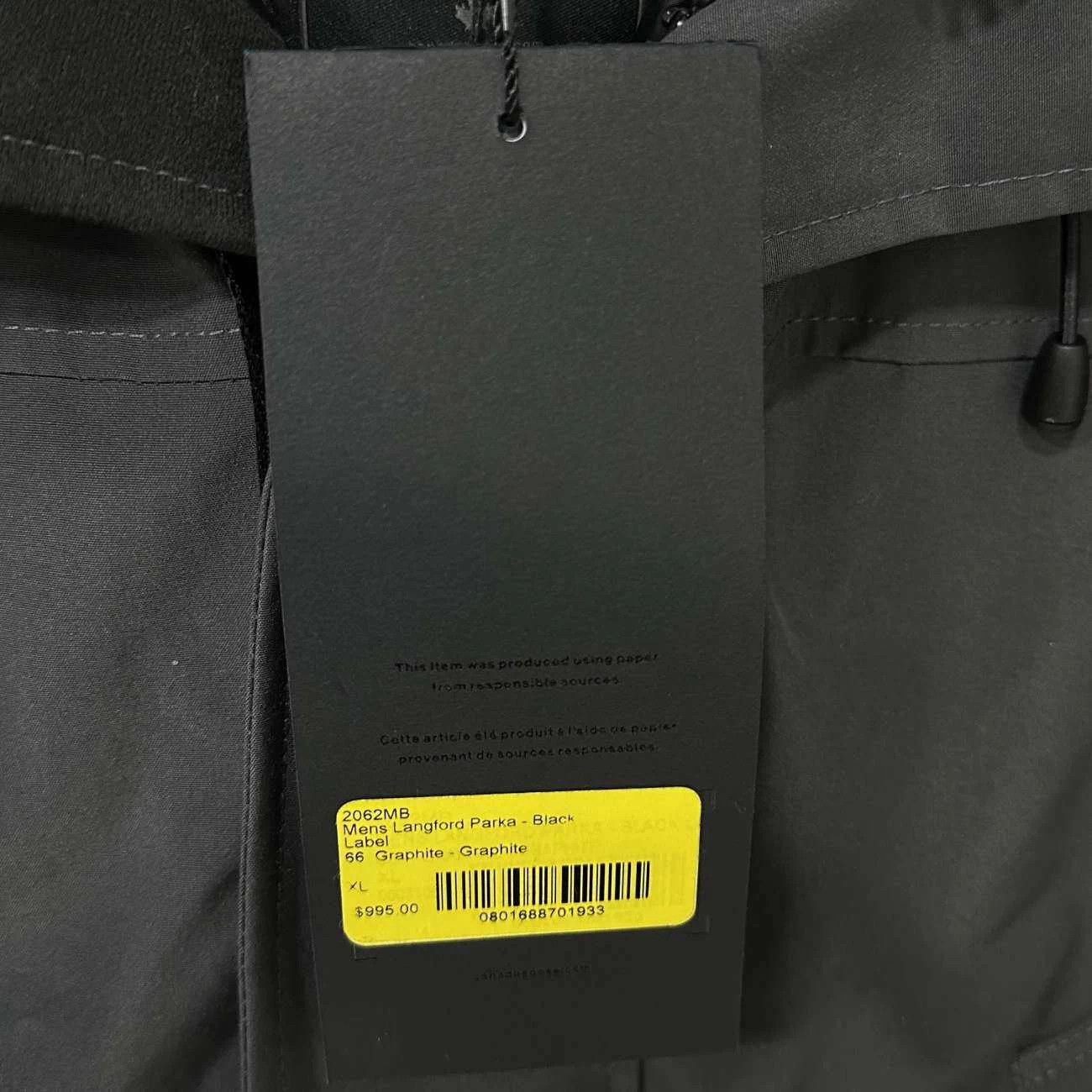 Canada Goose Canada Goose Black Label Graphite Parka XL Size US XL / EU 56 / 4 - 5 Thumbnail