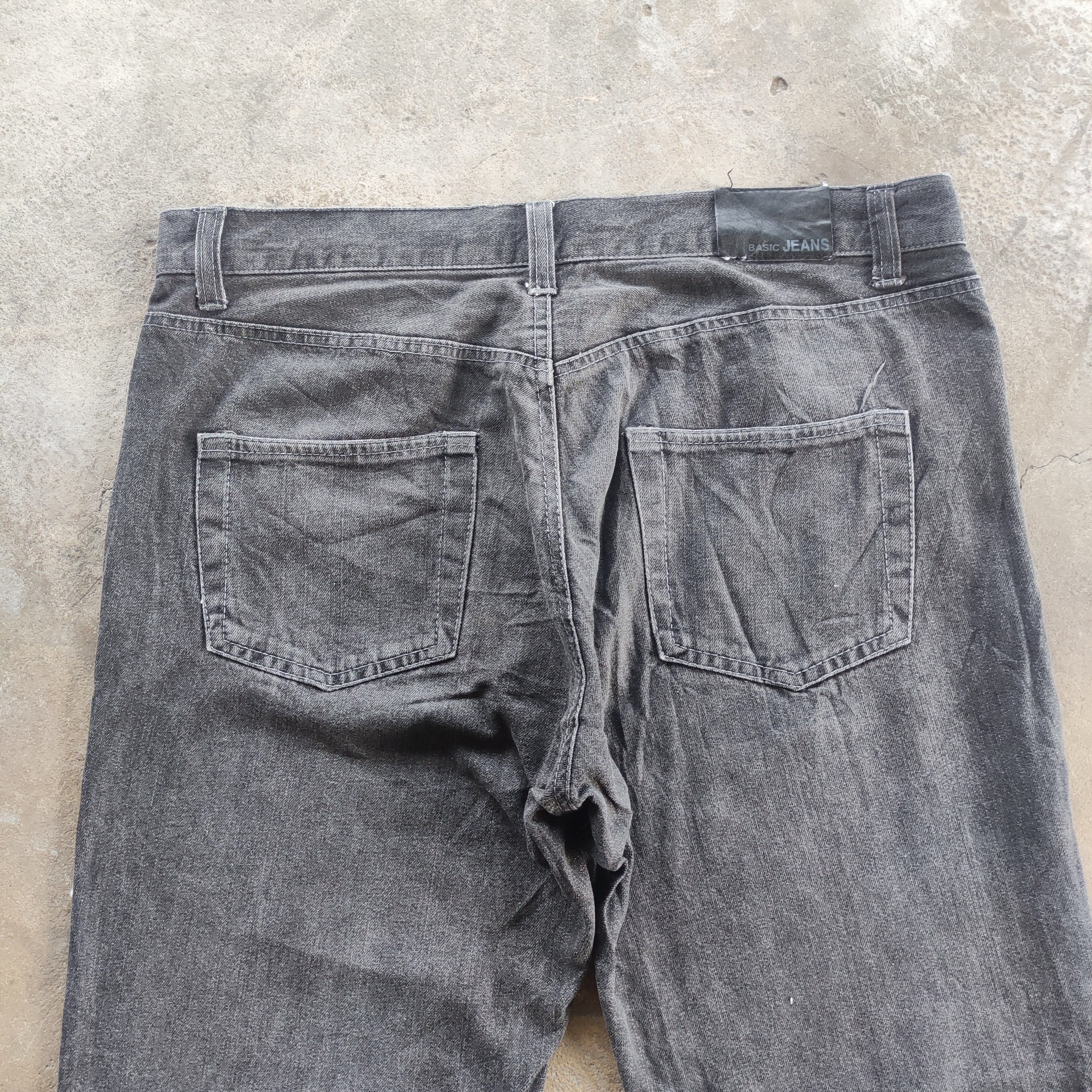 Vintage Japanese Basic Jeans Brand Baggy Jeans Ripped Pants