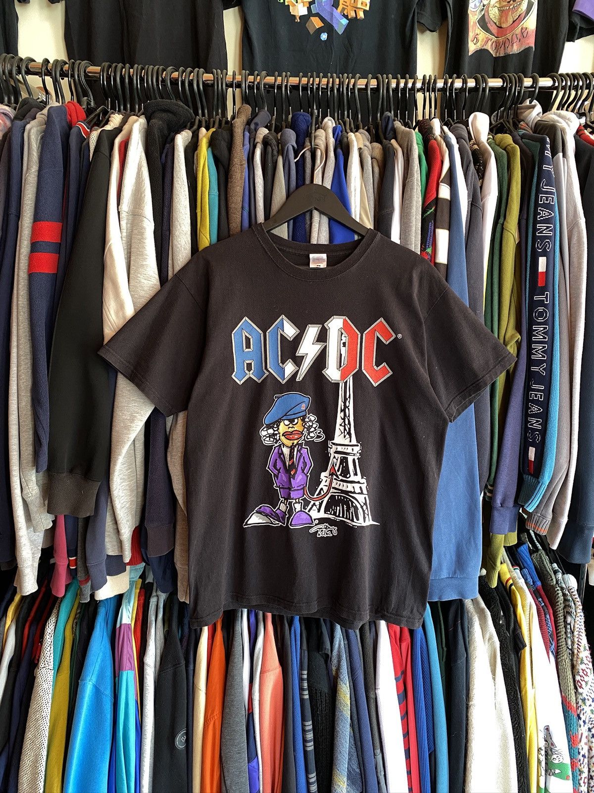 Band Tees VINTAGE AC/DC FRANCE TOUR T-shirt Size US L / EU 52-54 / 3 - 1 Thumbnail