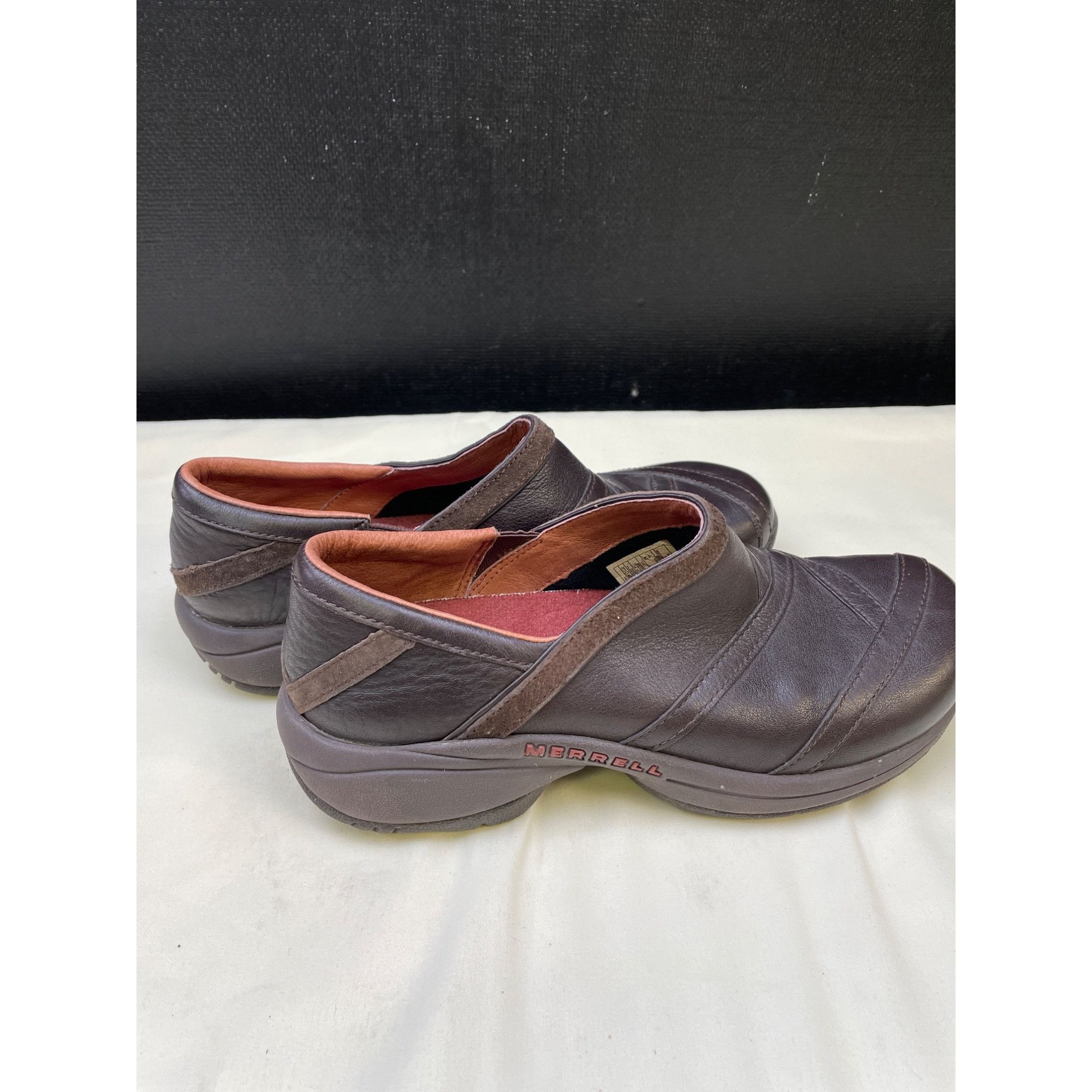 Merrell Merrell Women's Brown Leather Shoes/ Clogs/slip on Size 6.5 Size US 6.5 / IT 36.5 - 3 Thumbnail