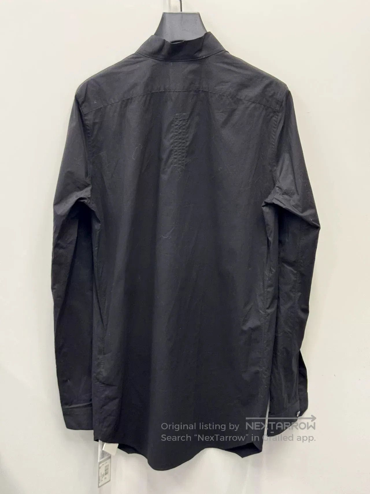 Rick Owens Rick Owens Men's Black V-Neck Long Shirt. Size US S / EU 44-46 / 1 - 2 Thumbnail