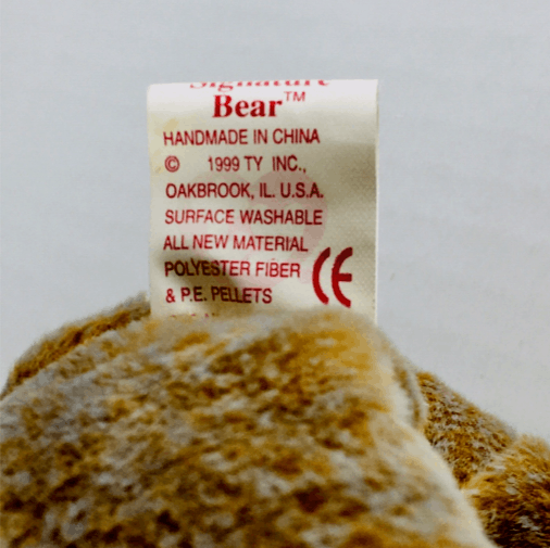 Vintage Ty 1999 Signature Bear Beanie Baby Retired Plush w/ Display Size ONE SIZE - 11 Thumbnail