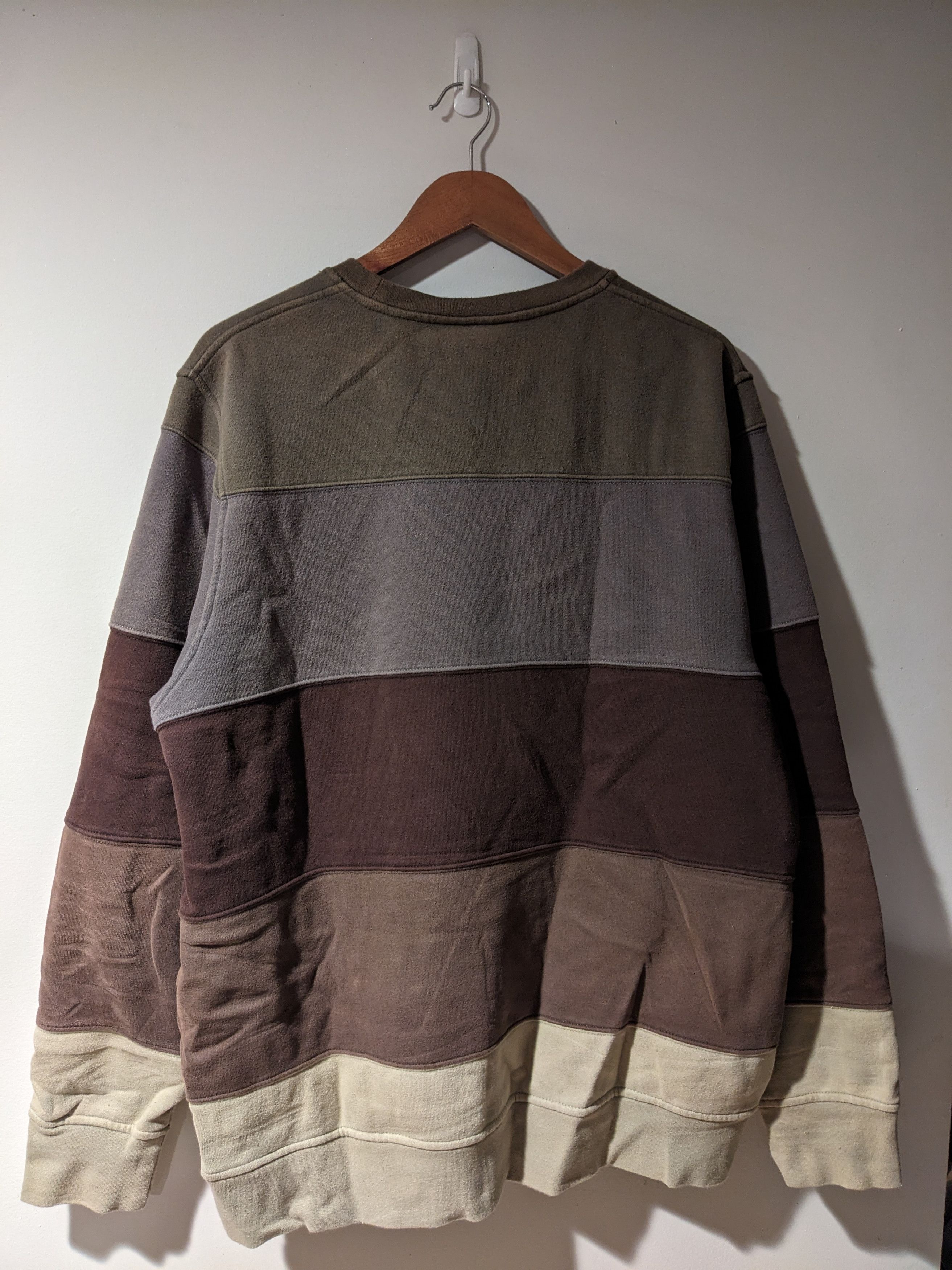 Designer × The Hundreds The Hundreds Neutral Striped Green Brown X-Large Sweatshirt Size US XL / EU 56 / 4 - 8 Thumbnail