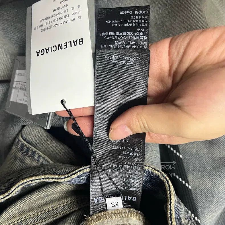 Balenciaga Balenciaga size XS Blue Zipper Straight Loose Side Pocket Size US 27 - 2 Thumbnail