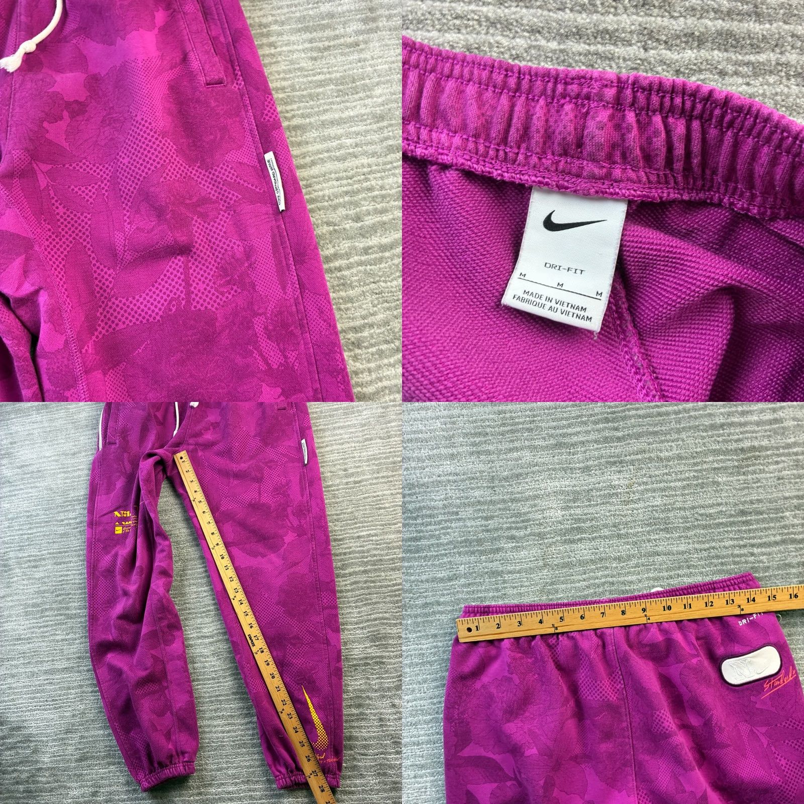 Nike Nike Tracksuit Mens Medium Purple Jacket Pants Set Standard Issue Basketball Size 40R - 10 Thumbnail