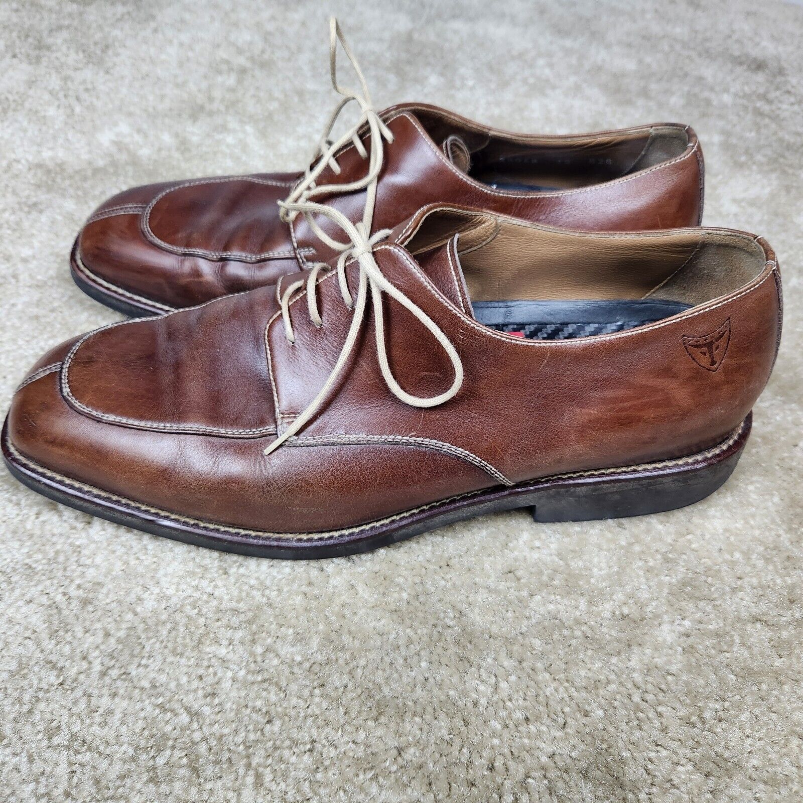 Michael Toschi Michael Toschi Calaveras Shoes Mens 12 Brown Leather Size US 12 / EU 45 - 3 Thumbnail