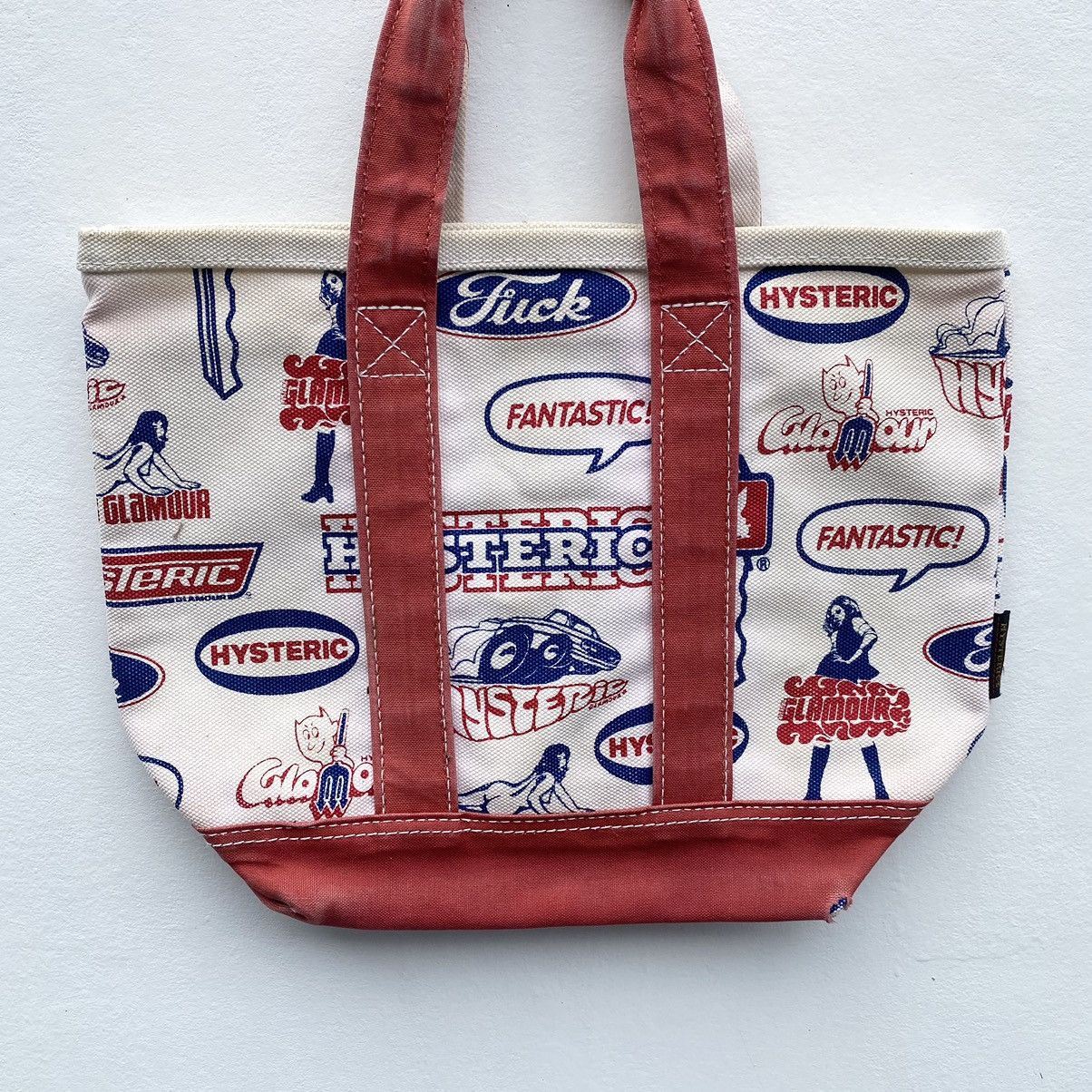 Hysteric Glamour Hysteric Glamour Fuck Printed Tote Bag Hysteric Distressed Size ONE SIZE - 3 Thumbnail