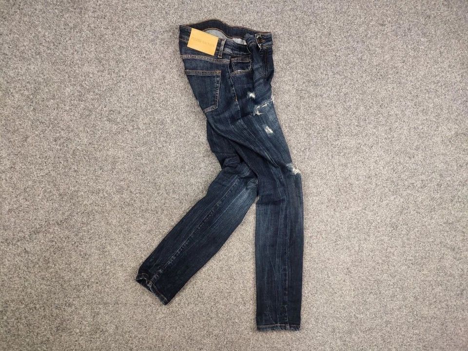 Balmain Pierre Balmain Design 17 CV Distressed Denim Slim Jeans Size US 26 / EU 42 - 11 Thumbnail