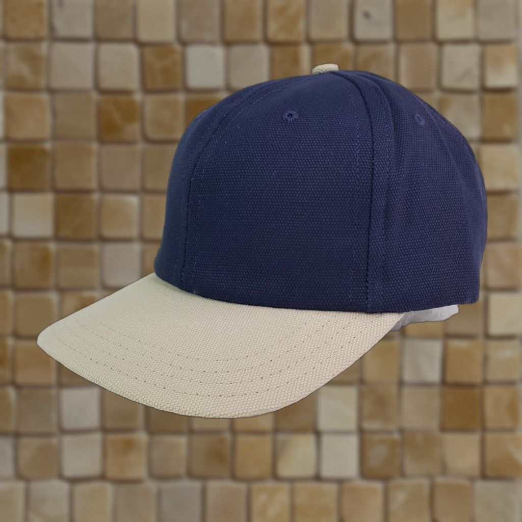 Vintage VINTAGE Town Talk Navy Blue Adjustable USA Hat Baseball Cap Men Casual 90s Retro Sports Embroidered Lightweight Knit Cotton Blend Solid Blue Cap Size ONE SIZE - 1 Thumbnail