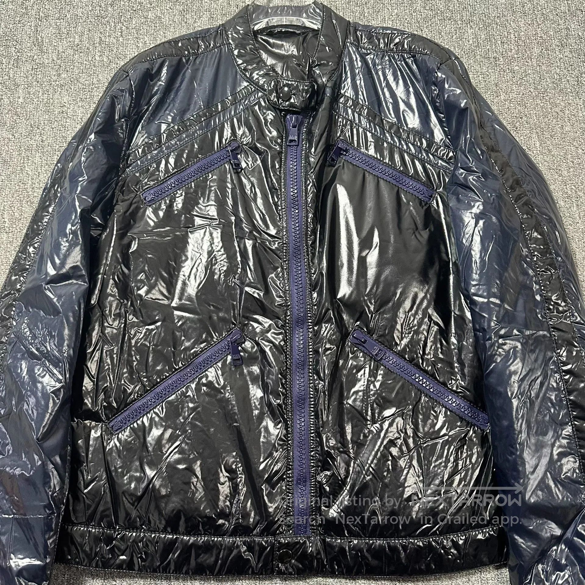 Dolce & Gabbana Dolce&Gabbana 23FW Runway Shiny Colorblock Biker Down Jacke Size US L / EU 52-54 / 3 - 2 Thumbnail