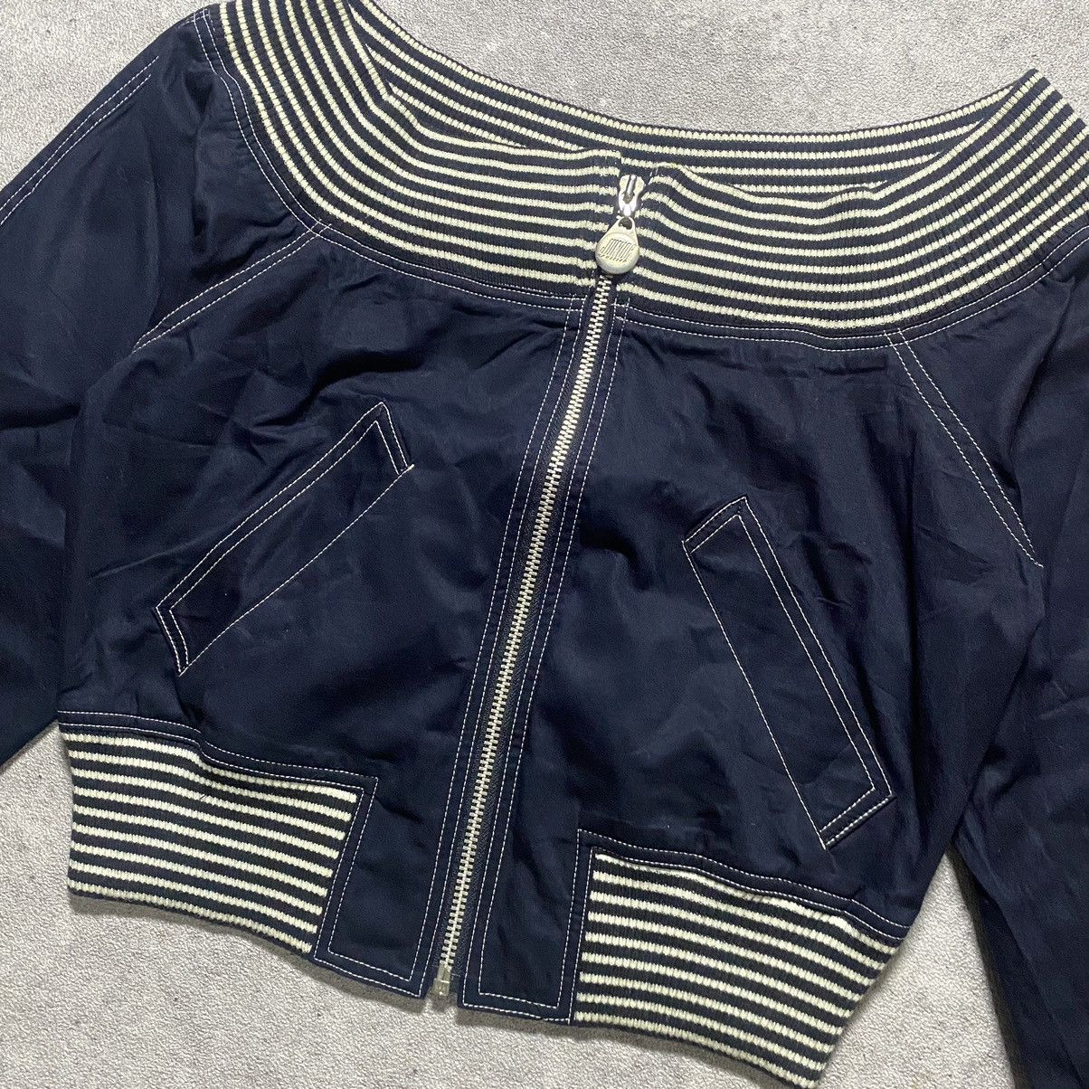 Jean Paul Gaultier Jean Paul Gaultier Stripe Zip Crop Top Size M / US 6-8 / IT 42-44 - 2 Thumbnail