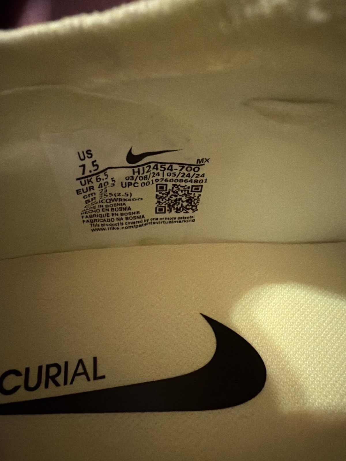 Nike Nike Mercurial Vapor 16 Size US 7.5 / EU 40-41 - 6 Thumbnail