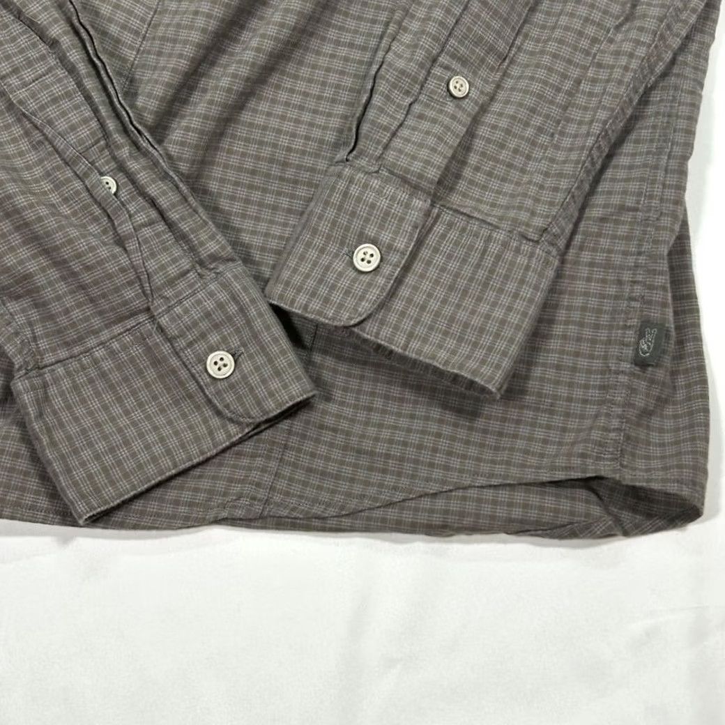 John Varvatos John Varvatos Plaid Button Up Shirt Long Sleeve Mens L Checkered Gray Size 42R - 4 Thumbnail