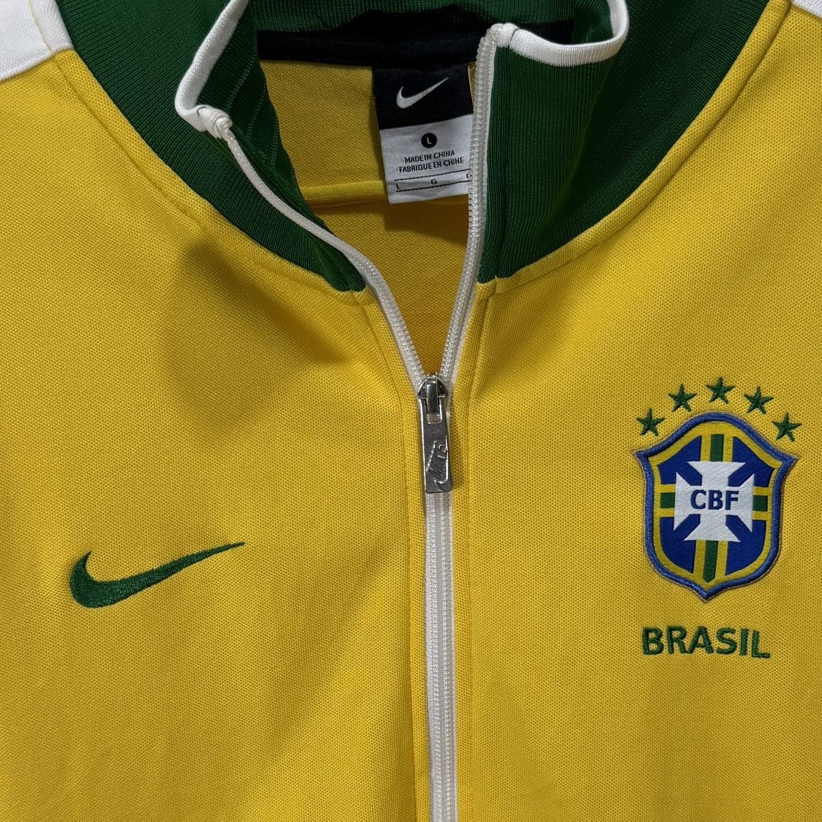 Nike × Vintage Nike Tracktop Tim Football National Brasil 2010 vintage Size US L / EU 52-54 / 3 - 7 Thumbnail