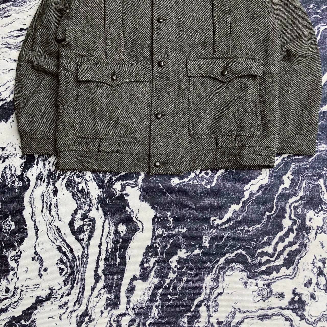 Burberry Vintage 90s Burberrys Wool Jacket Leather Collar Size US M / EU 48-50 / 2 - 5 Thumbnail