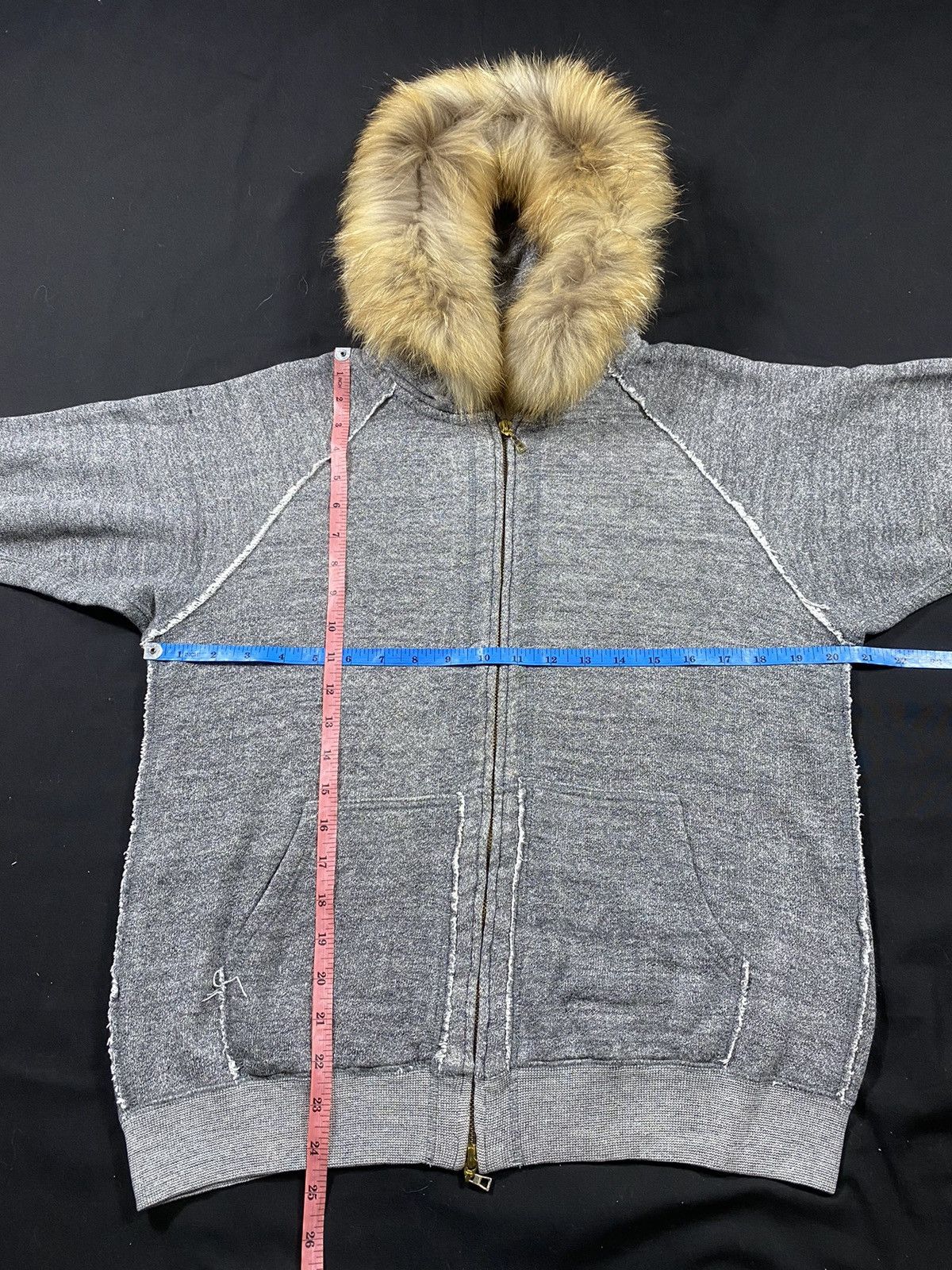 20471120 Vintage Japanese L.T.S Zip Fur Hoodie Size US L / EU 52-54 / 3 - 10 Thumbnail
