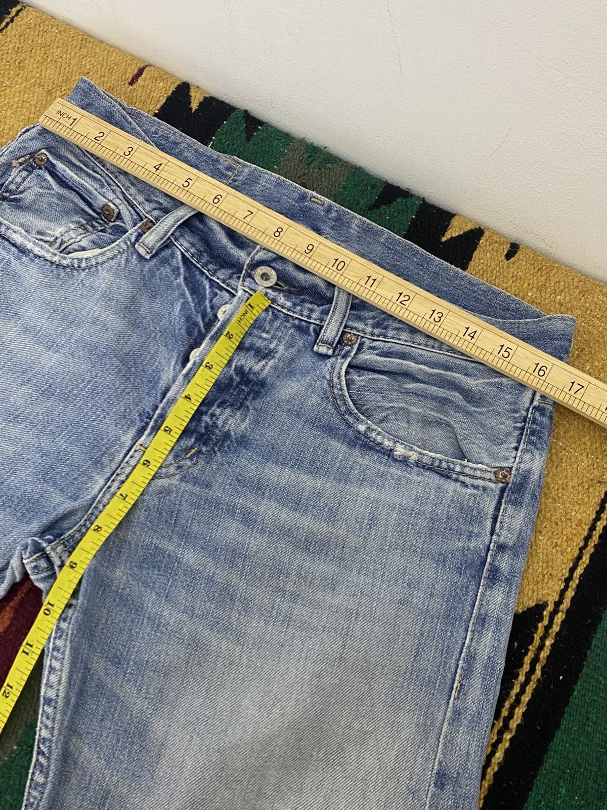 Polo Ralph Lauren Polo Ralph Lauren Distressed Slim Straight Denim Japan Size US 32 / EU 48 - 3 Thumbnail