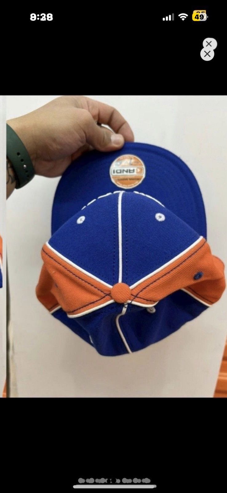 Vintage ***FINAL DROP***RARE 00s AND 1 NY PINWHEEL FITTED 7 3/8 Size ONE SIZE - 4 Thumbnail