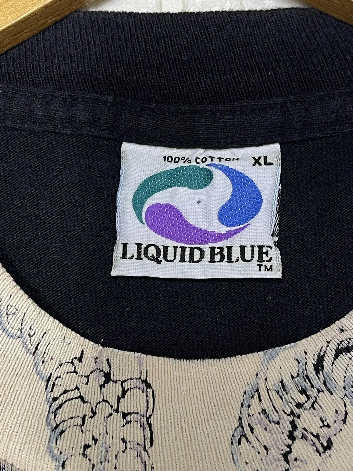Band Tees × Liquid Blue × Vintage Vintage Liquid blue skull snake Over Print Size US XL / EU 56 / 4 - 9 Thumbnail