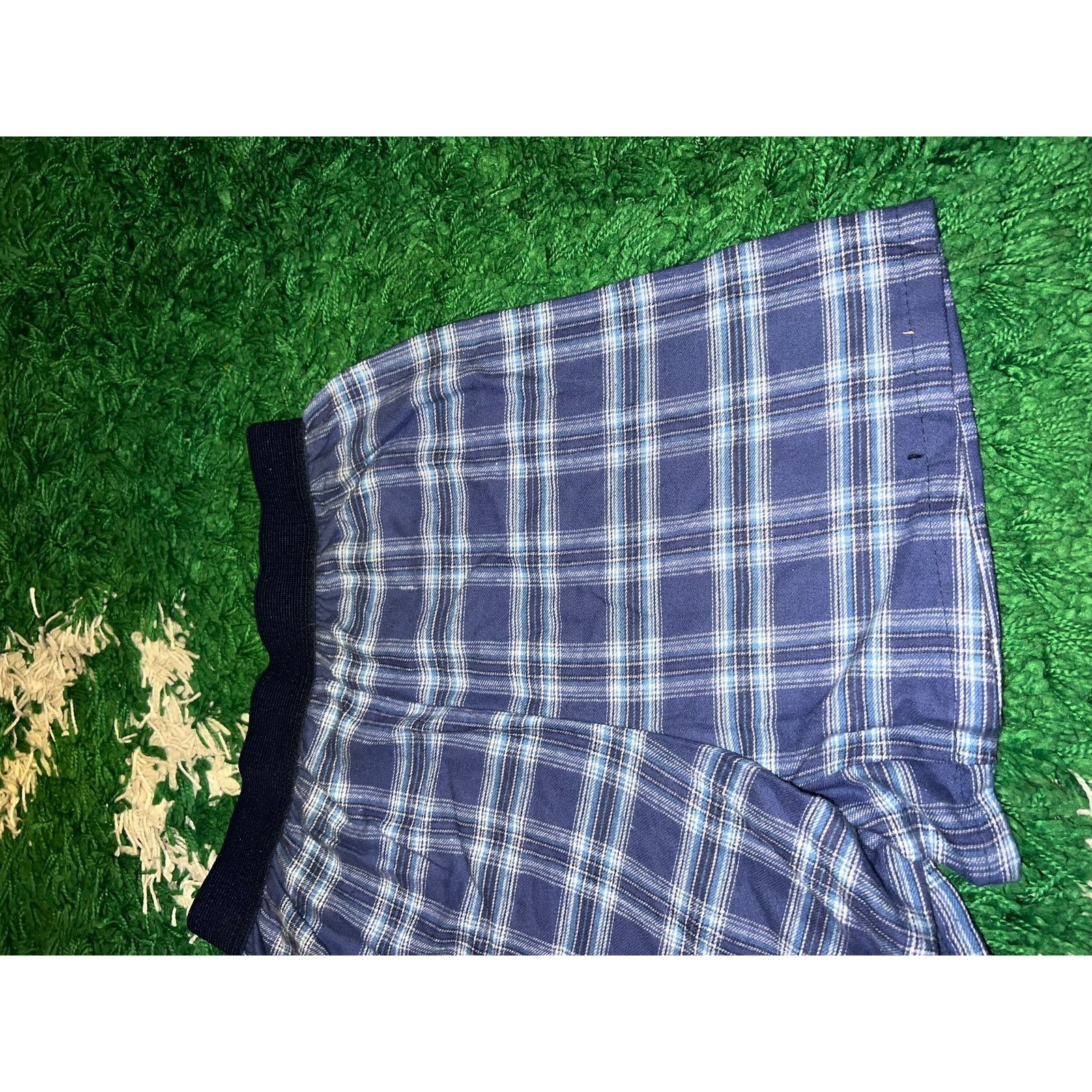Vintage Women's Vintage Boxercraft Blue Plaid Boxers Briefs Women L Size 34" / US 12 / IT 48 - 2 Thumbnail