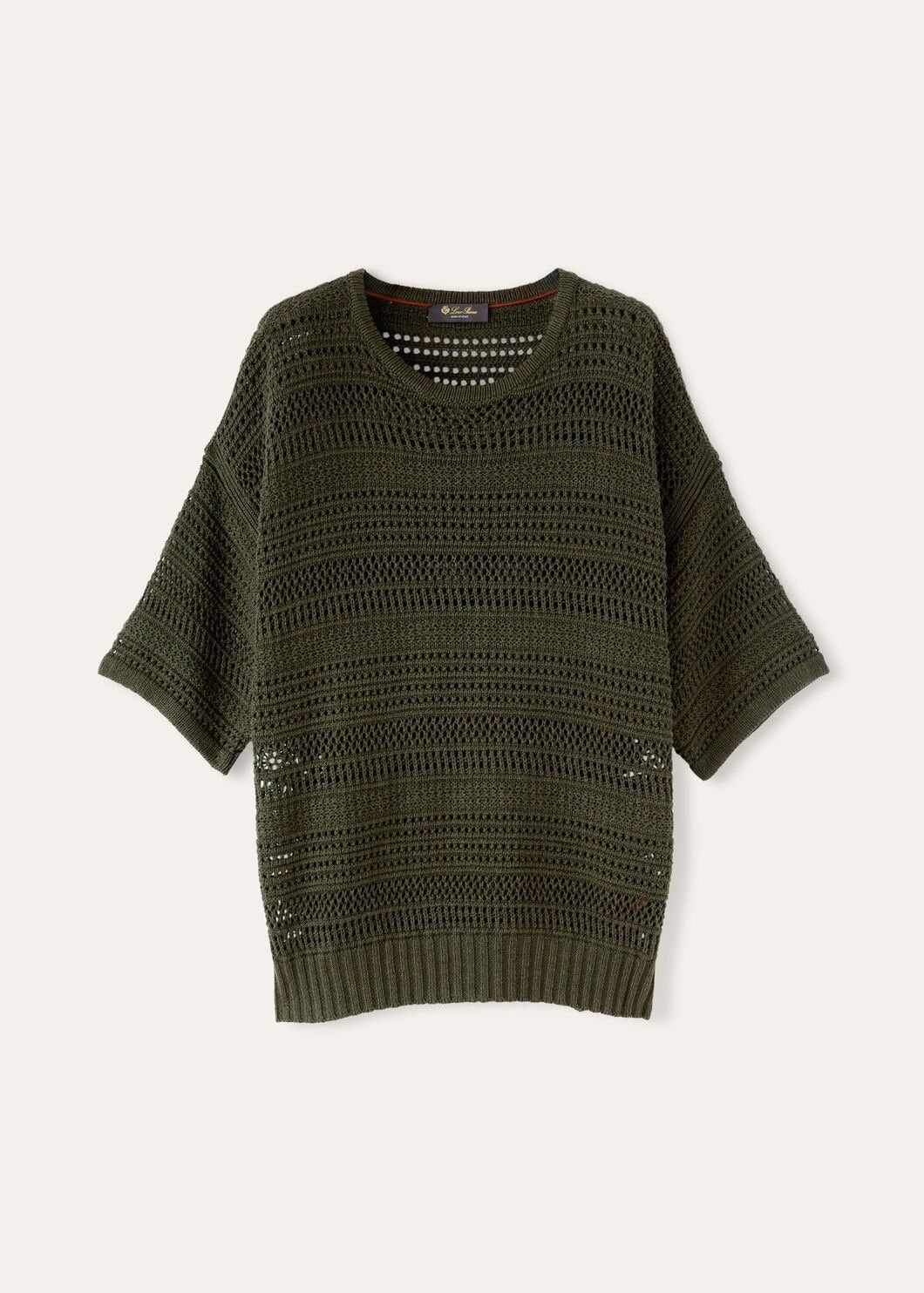 Loro Piana o1w1db10125 FAN9891 Shizen Crewneck Sweater in Dark Green Size US M / EU 48-50 / 2 - 1 Thumbnail