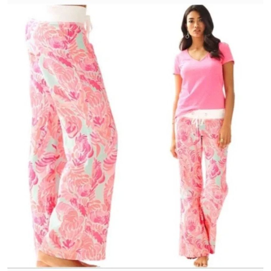 Lilly Pulitzer NWT Lilly Pulitzer Linen Beach Palazzo Pants XS/S Love Birds Size 26" / US 2 / IT 38 - 12 Thumbnail