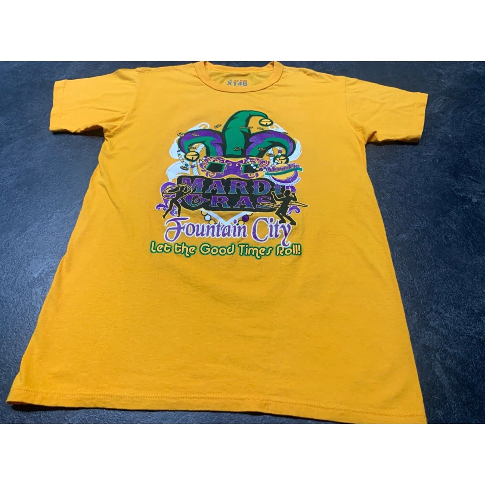 Vintage Gold Mardi Gras Mobile AL Fountain City T-Shirt Mens Medium Size US M / EU 48-50 / 2 - 2 Thumbnail