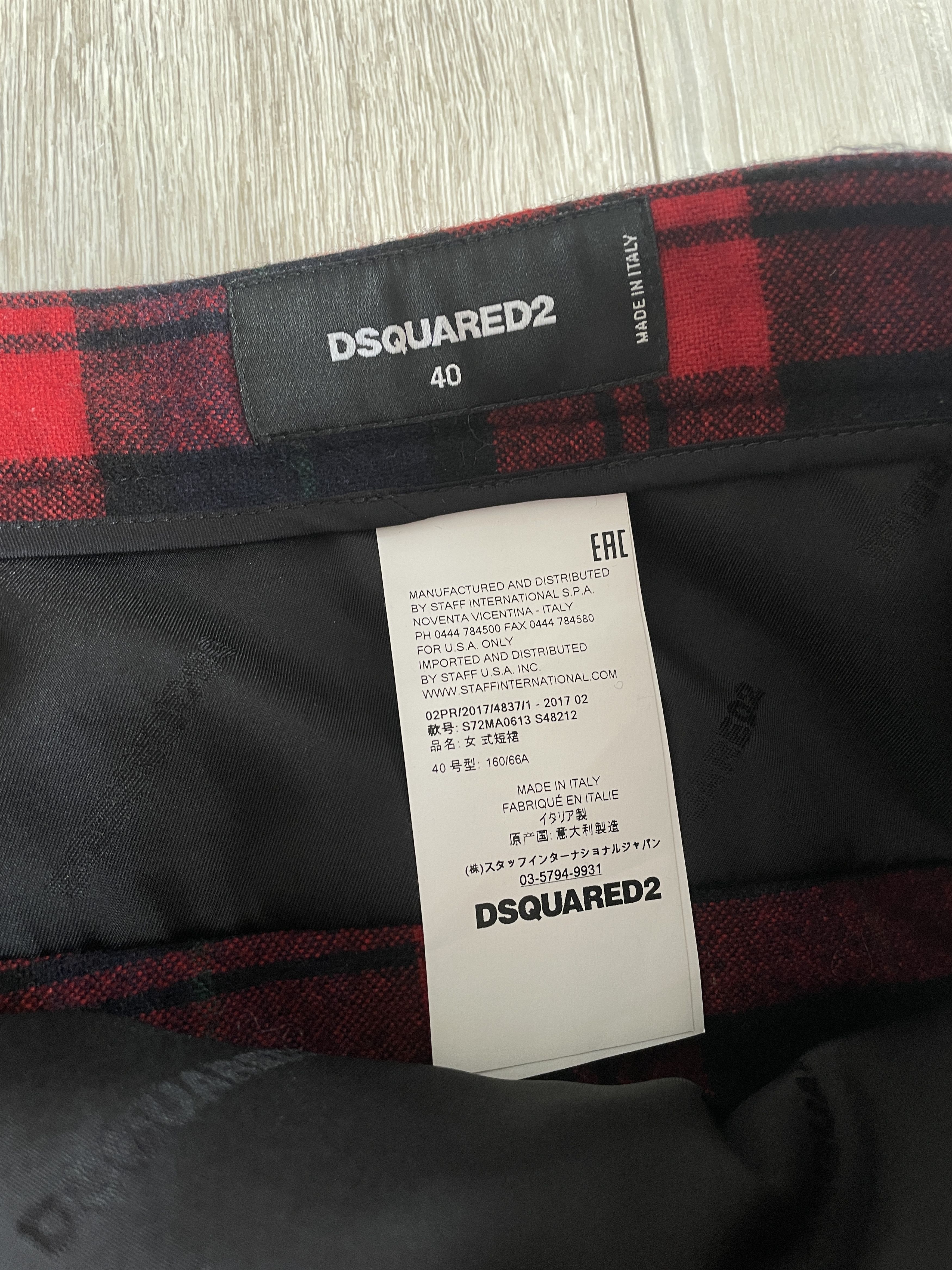 Dsquared2 Dsquared2 AW17 runway tartan shirt skirt Size 28" / US 6 / IT 42 - 7 Thumbnail