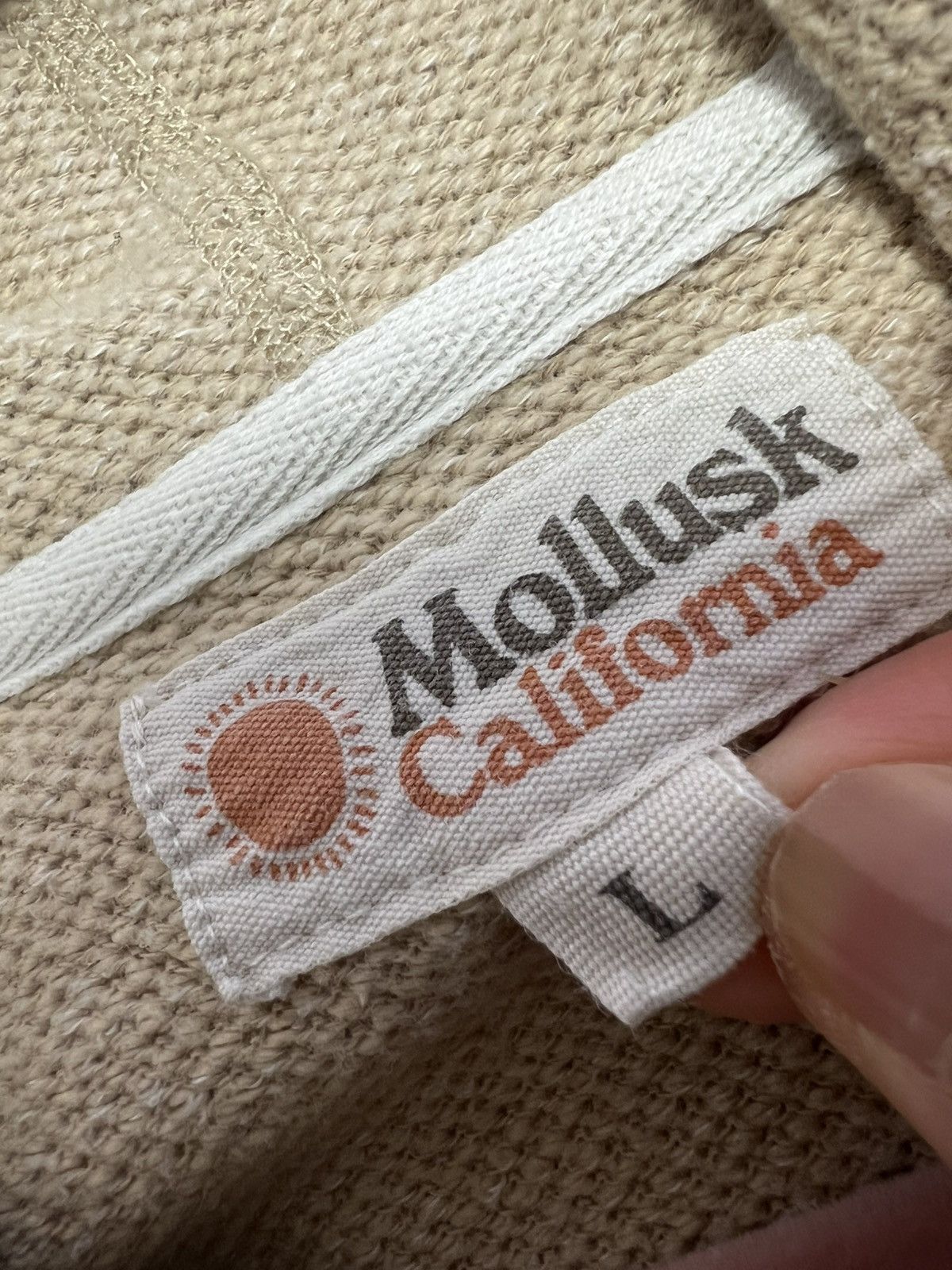 Mollusk Mollusk Sherpa Fleece Hoodie Beige Raglan Surf Sweatshirt L Size L / US 10 / IT 46 - 4 Thumbnail