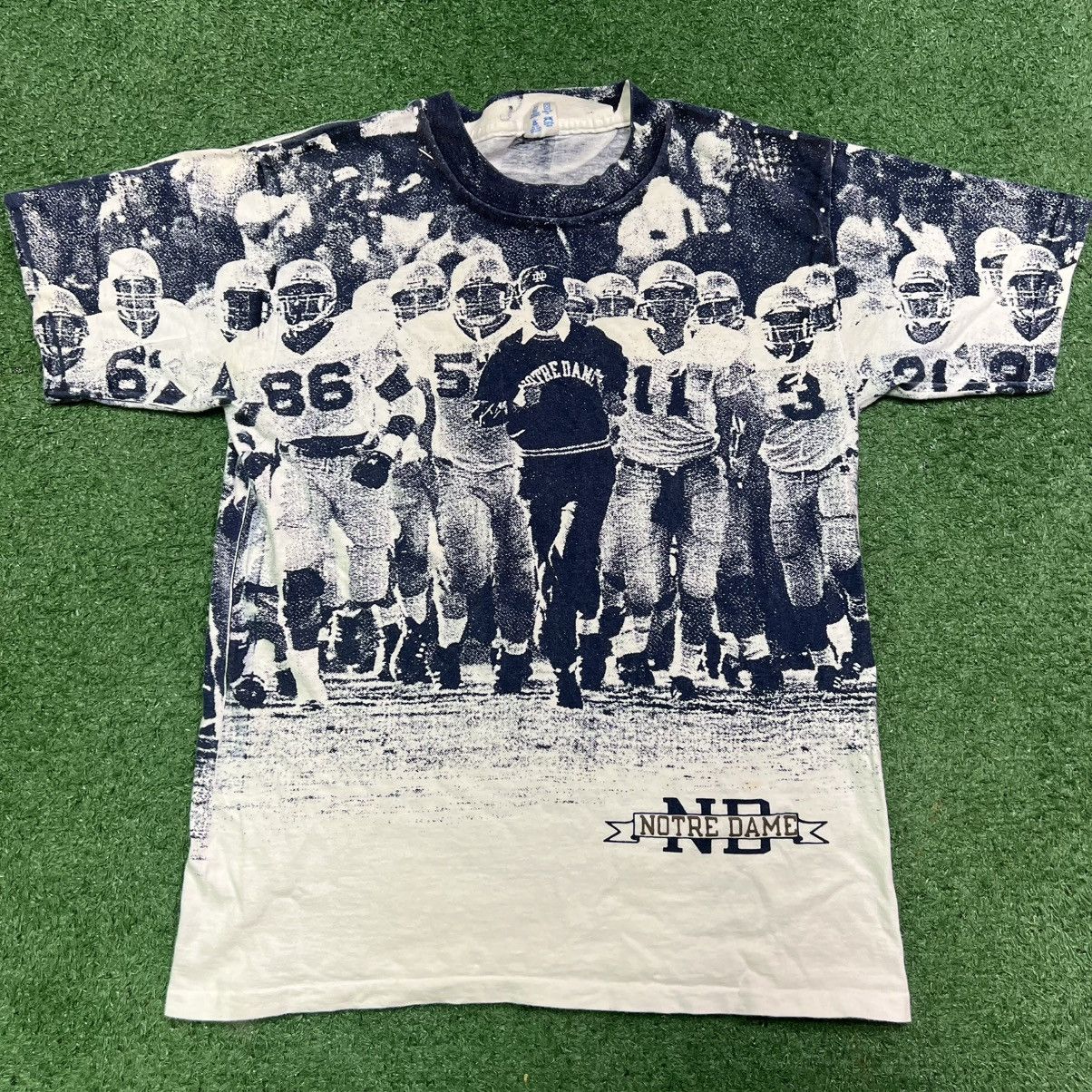 Champion Vintage Notre Dame Football AOP 1980s Size US L / EU 52-54 / 3 - 1 Thumbnail