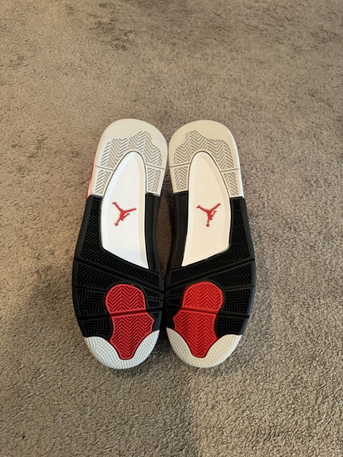 Jordan Brand Air Jordan 4 Retro Red Cement Size US 12 / EU 45 - 6 Thumbnail
