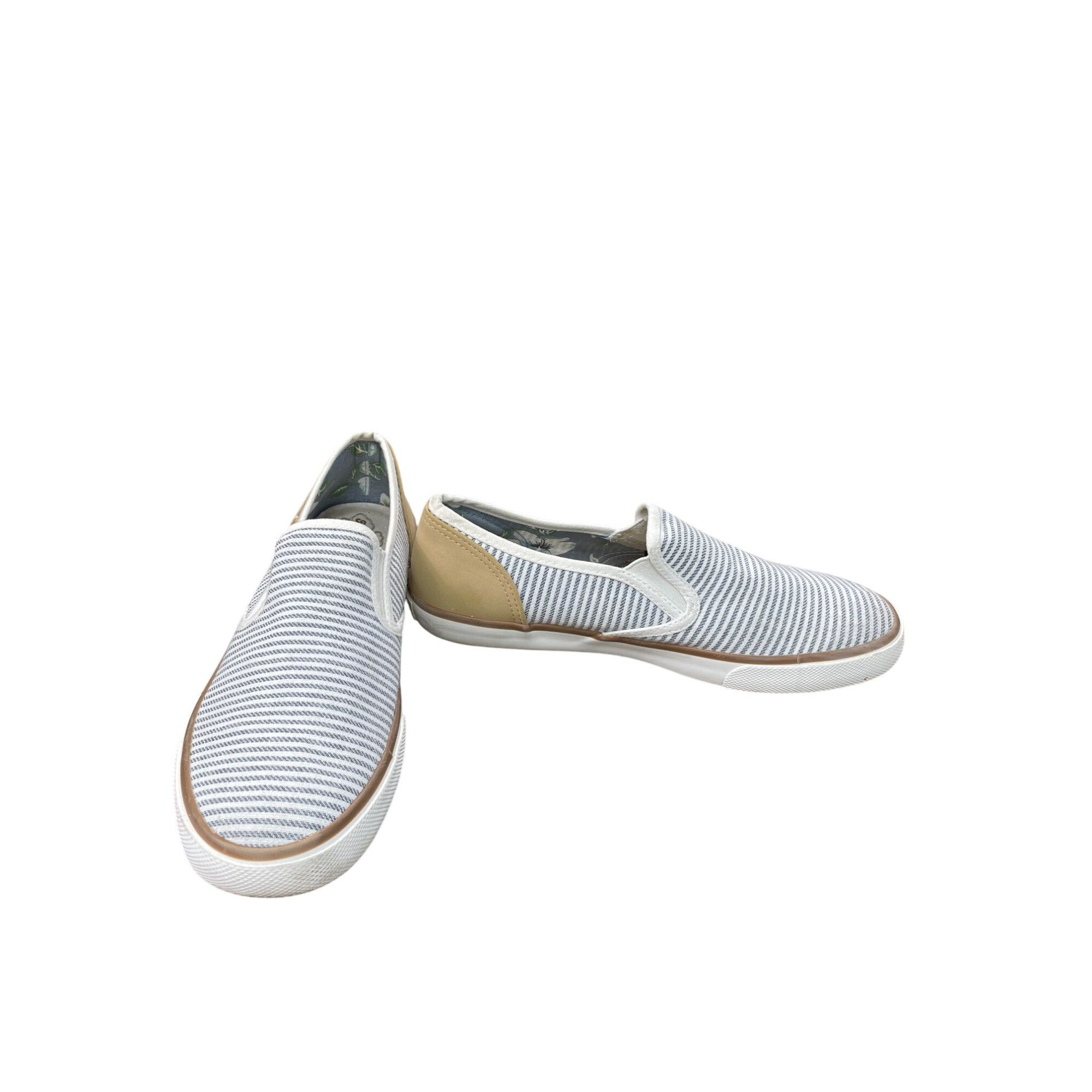 Tommy Bahama Tommy Bahama womans blue tan Slip-On loafers shoes Size 10 S Size US 9.5 / IT 39.5 - 1 Thumbnail