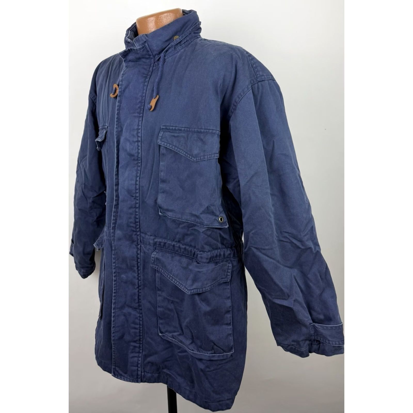 Vintage VINTAGE Benchline Parka Jacket Mens M Navy Plaid Lined Full Zip Hooded Insulated Pockets 90s Retro 80s Casual Size US M / EU 48-50 / 2 - 6 Thumbnail