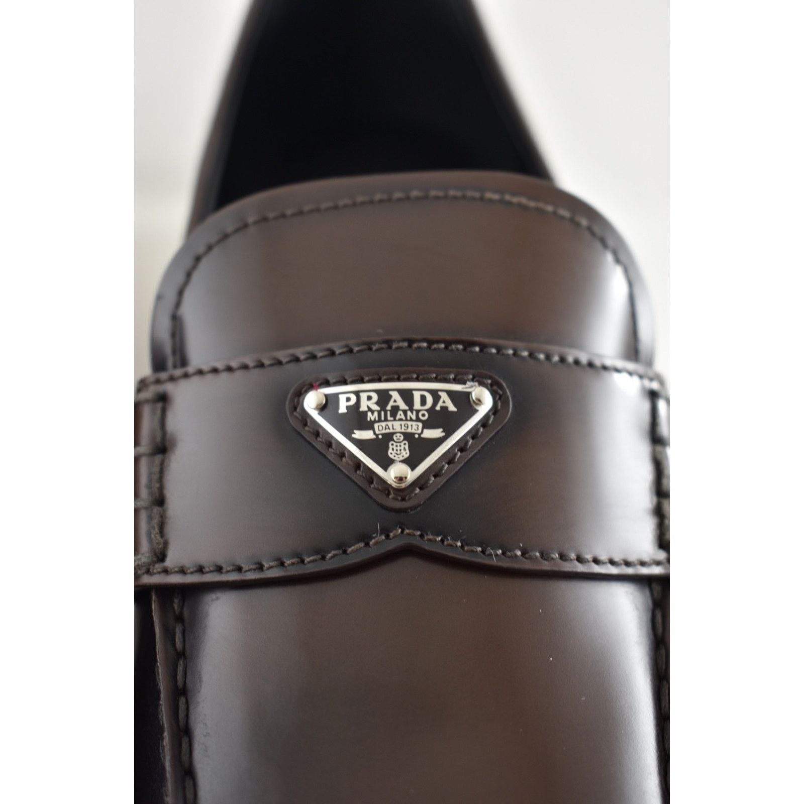 Prada Prada Bruciato Brown Calfskin Leather Loafer Creeper Size US 11.5 / IT 41.5 - 12 Thumbnail