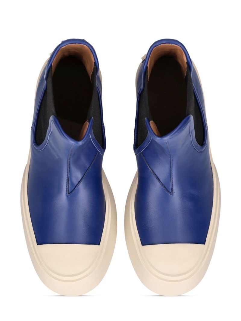 Marni o1f1d3z0525 Pablo Chelsea Boots in Blue/Sea Salt Size US 11 / IT 41 - 5 Thumbnail