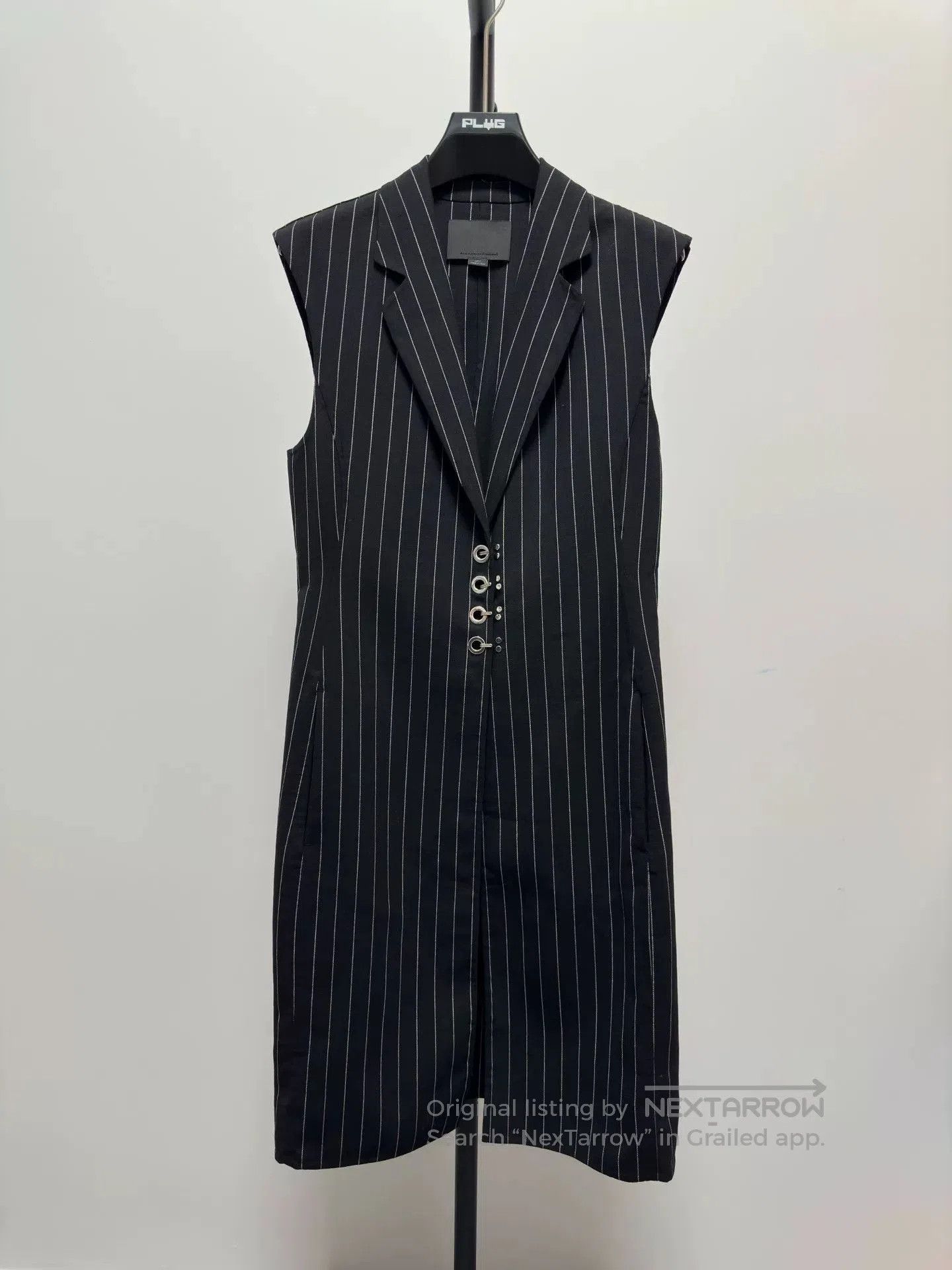 Alexander Wang Alexander Wang Striped Long Vest. Size S / US 4 / IT 40 - 1 Thumbnail