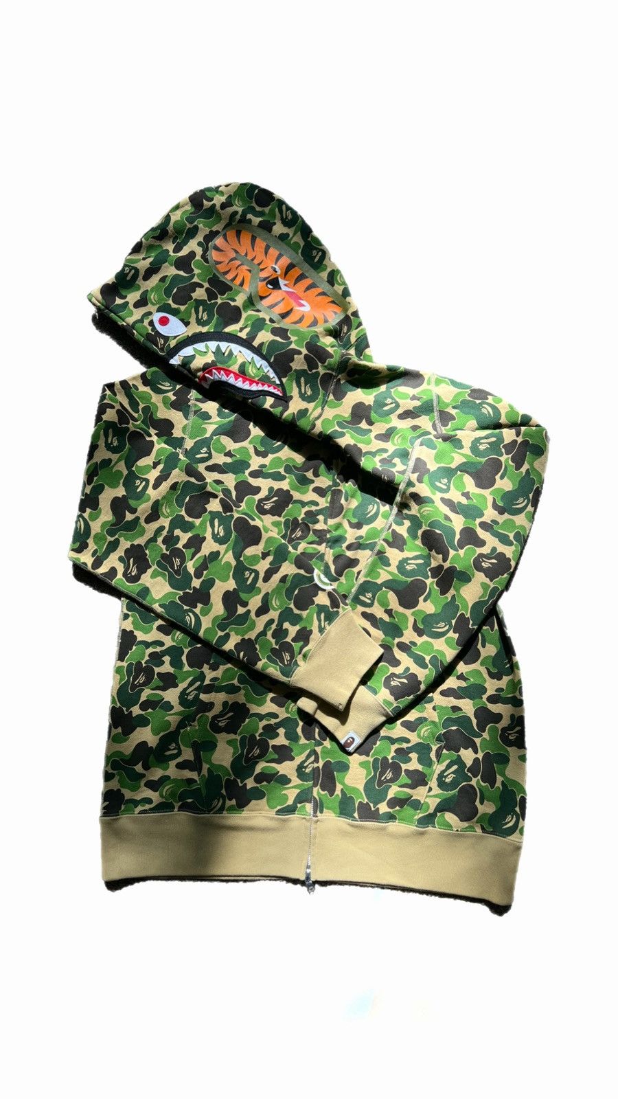 Bape ABC GREEN CAMO BAPE HOODIE Size US XXL / EU 58 / 5 - 3 Thumbnail