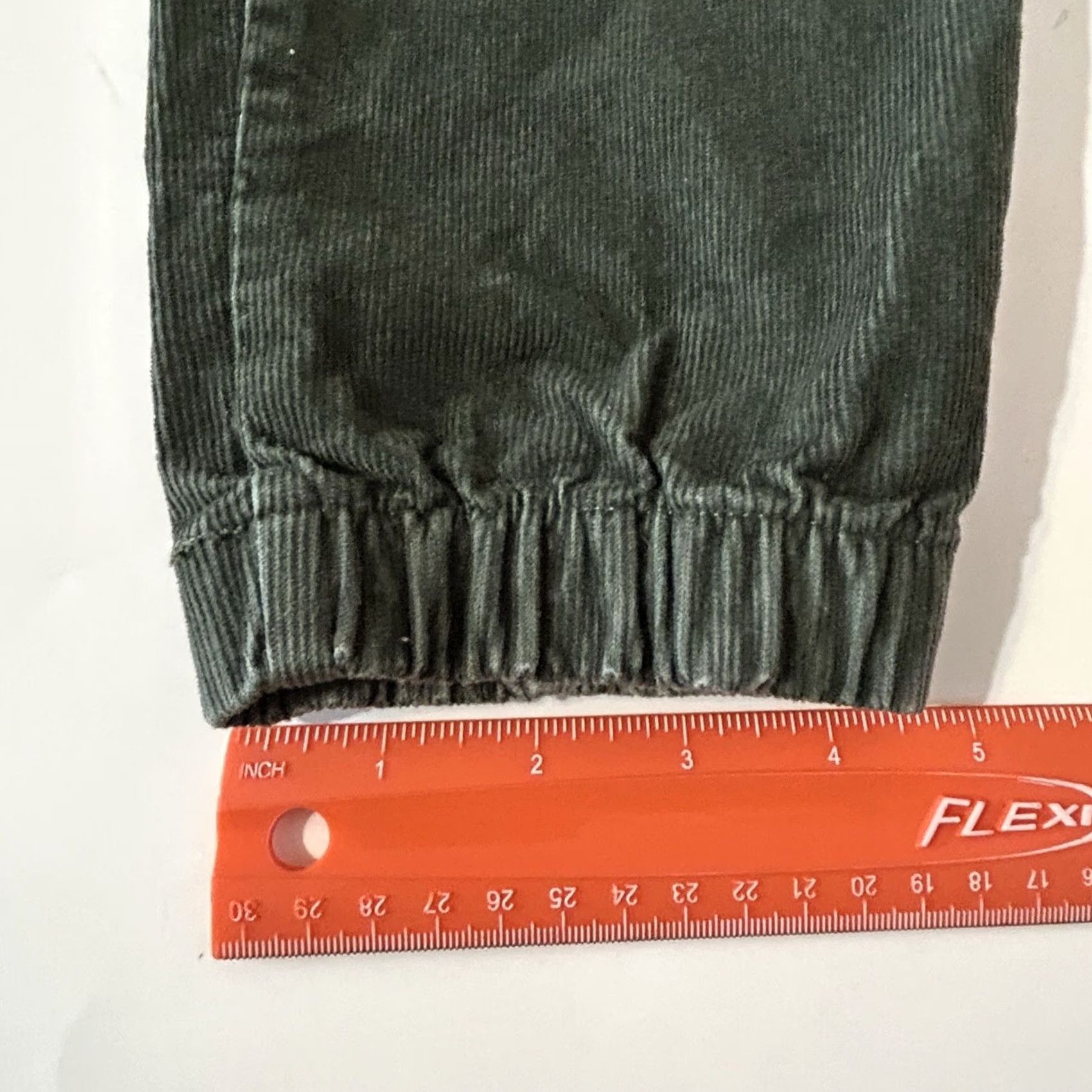 Gap Gap Corduroy Pants Women Small Green Drawstring Elastic Waist Pockets Modern 28in Inseam Size 28" / US 6 / IT 42 - 4 Thumbnail