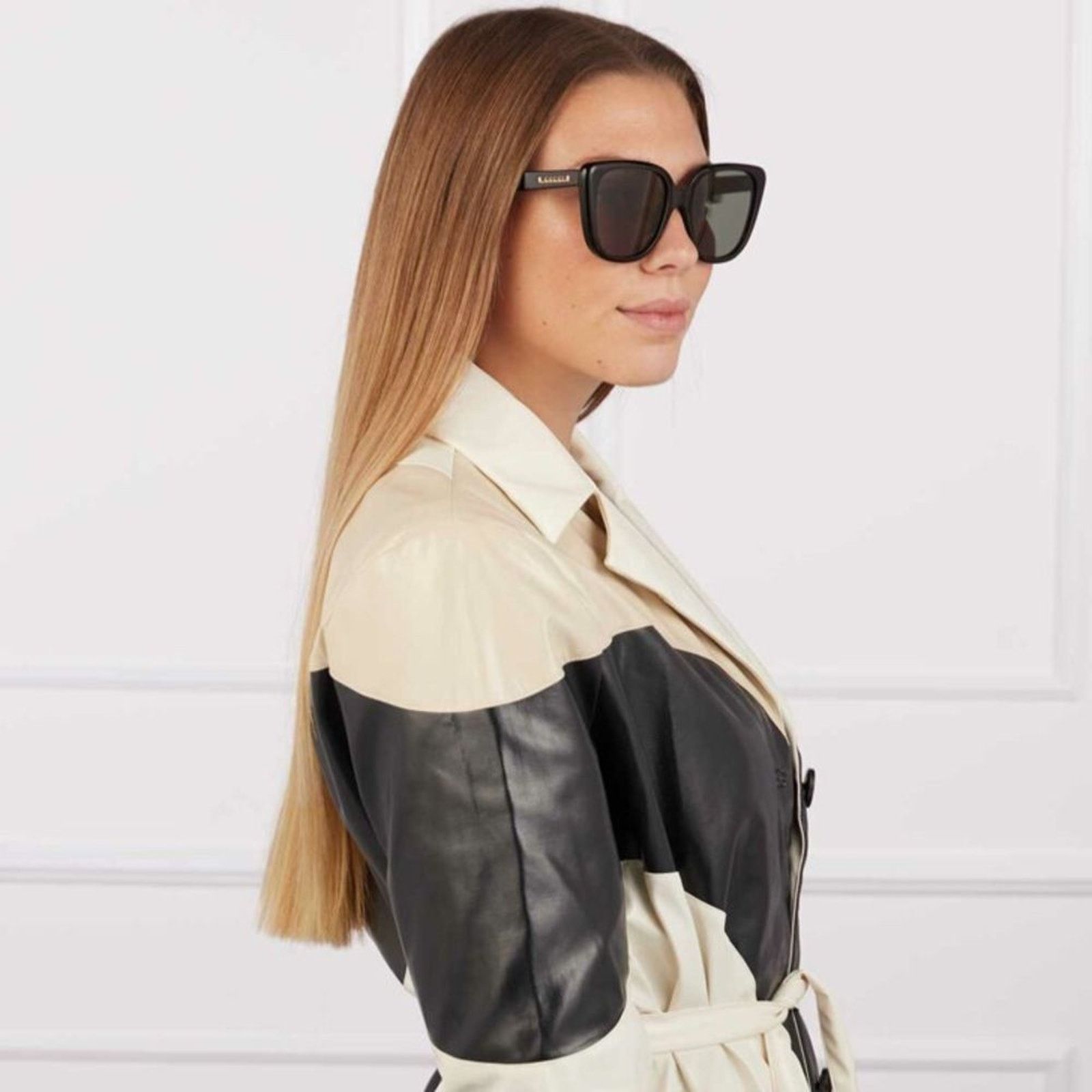 Gucci BRAND NEW GUCCI GG1169S 003 Havana/Green Women Sunglasses Size ONE SIZE - 5 Thumbnail