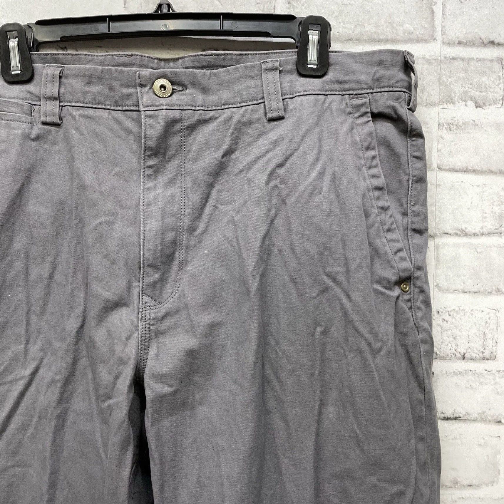 CO DULUTH TRADING CO Men's Pants Cargo Gray 36x30 Relaxed Fit Cotton Regular Size 36 Mens Size US 36 / EU 52 - 2 Thumbnail