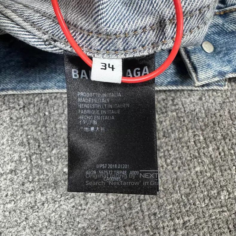 Balenciaga Balenciaga Distressed Rainbow Flag Double B Embroidery Den Size XXS / US 00 / IT 34 - 7 Thumbnail