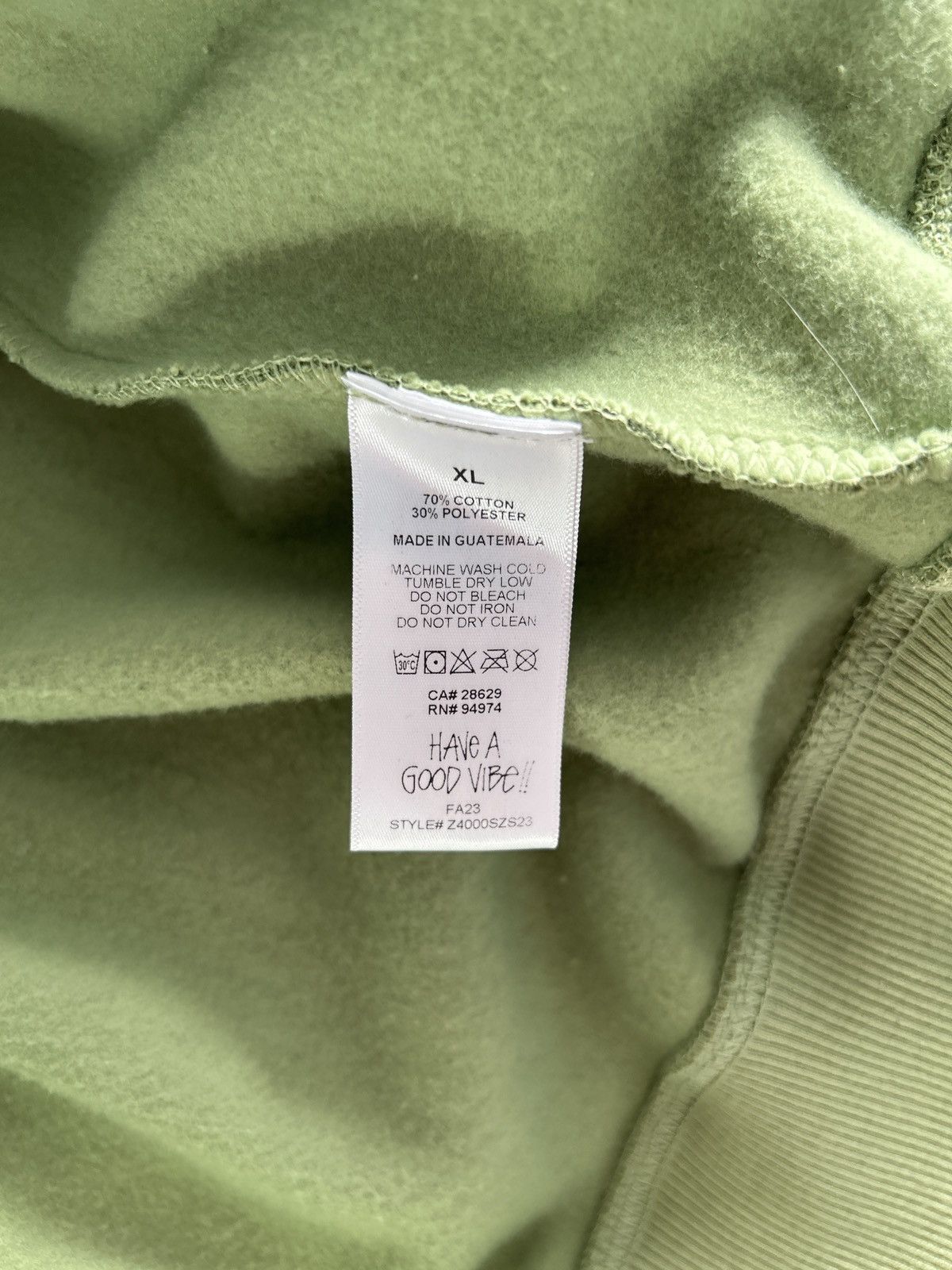 Stussy Stüssy Skate Tough Full Zip Hoodie Green XL Size US XL / EU 56 / 4 - 5 Thumbnail
