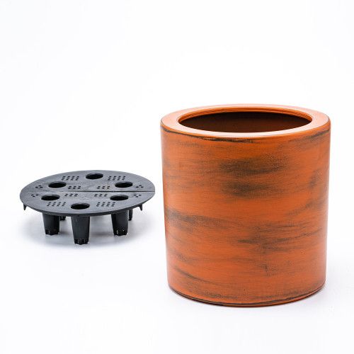 Designer × Homemade 7.8 in. Painted Plastic Self-watering Planter Pot Size US L / EU 52-54 / 3 - 4 Thumbnail