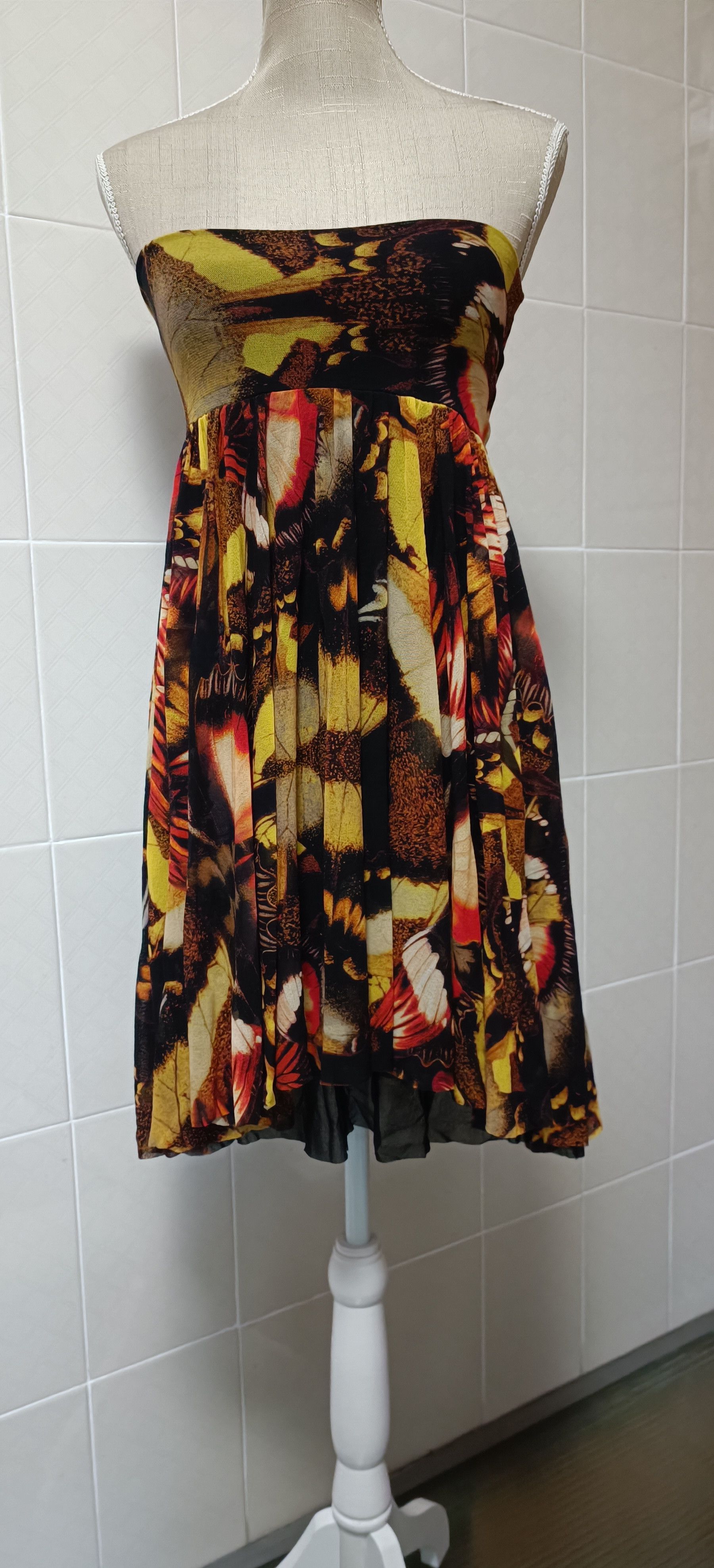 Jean Paul Gaultier 2000's - Butterflies MIDI dress Size S / US 4 / IT 40 - 24 Thumbnail