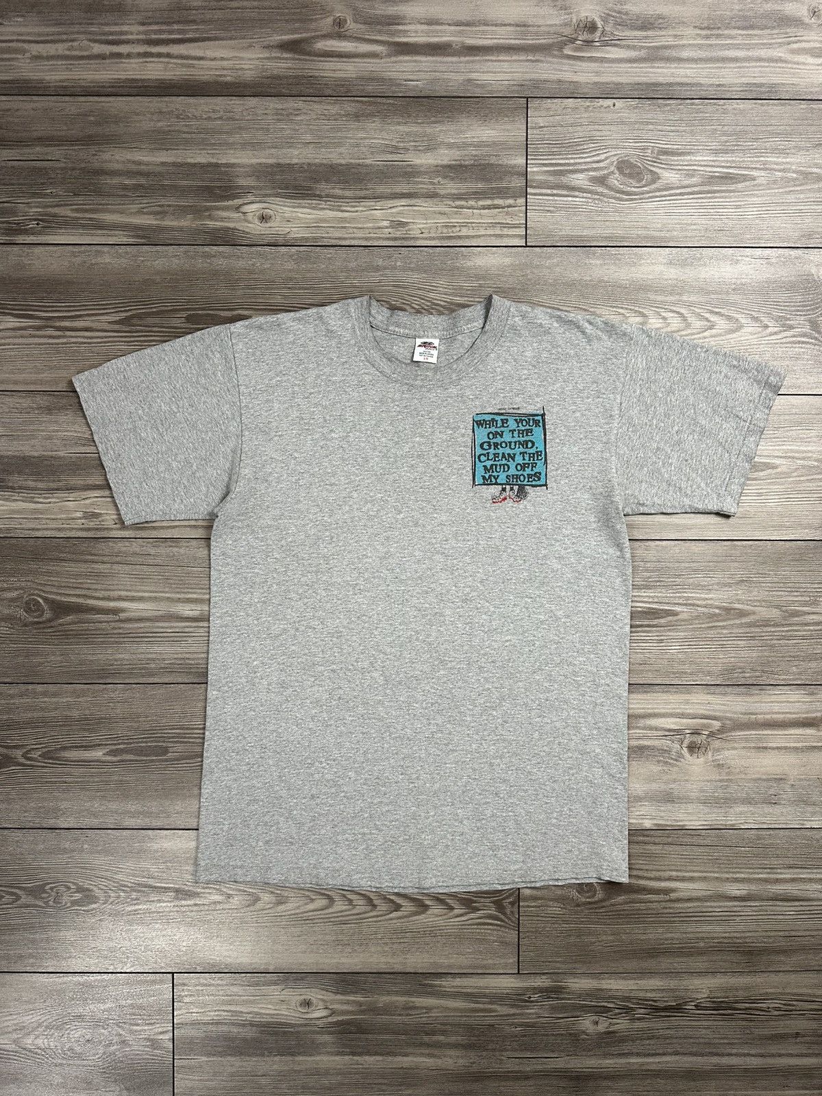 Vintage Vintage Brine Lacrosse “Clean The Mud Off My Shoes” T Shirt Size US L / EU 52-54 / 3 - 1 Thumbnail