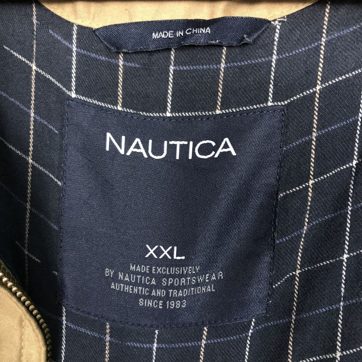 Japanese Brand 🔥VINTAGE BOMBER JACKET BLANKET STRIPED NAUTICA ISSEY MIYAKE Size US XXL / EU 58 / 5 - 21 Thumbnail
