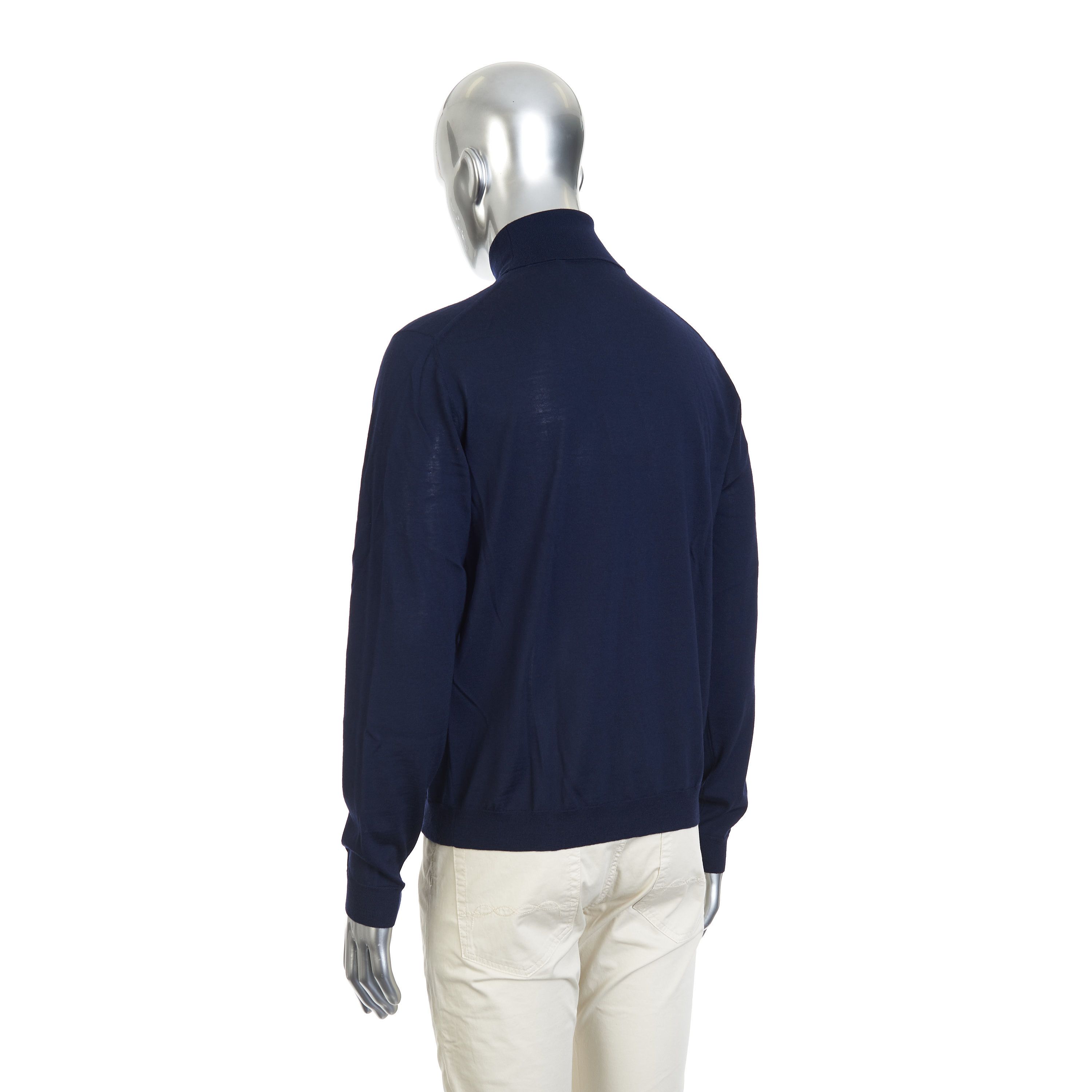 Gucci Turtleneck Sweater In Cashmere With Horsebit Logo Embroidery Size US XL / EU 56 / 4 - 5 Thumbnail