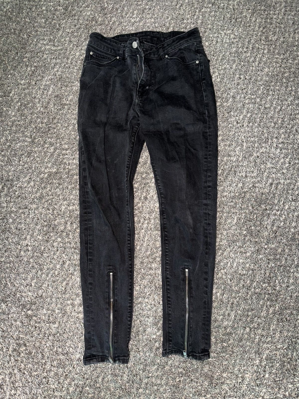 Other Goar Archive Black Zipper Jeans | Grailed