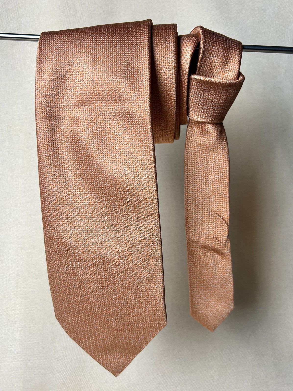 Chopard Chopard orange Silk Mens Tie Size ONE SIZE - 1 Thumbnail